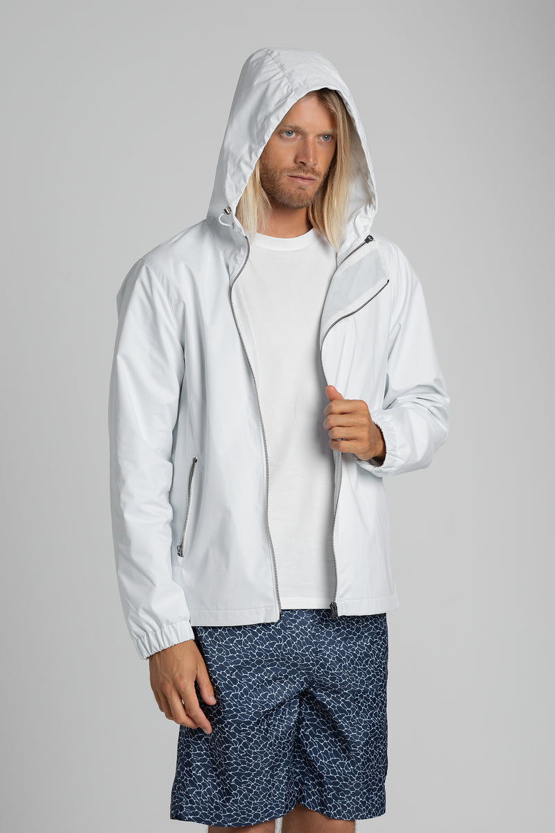 Technical Nylon Hooded Jacket
