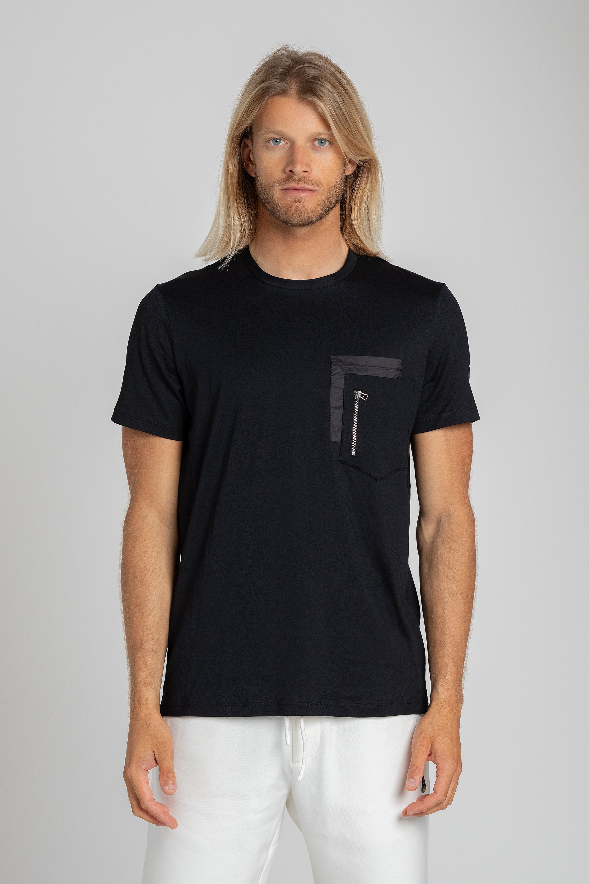 CABaN Tシャツ2枚セット ホワイト S ブラック F CABaN ウールコットンダブルフェイス クルーネックプルオーバー