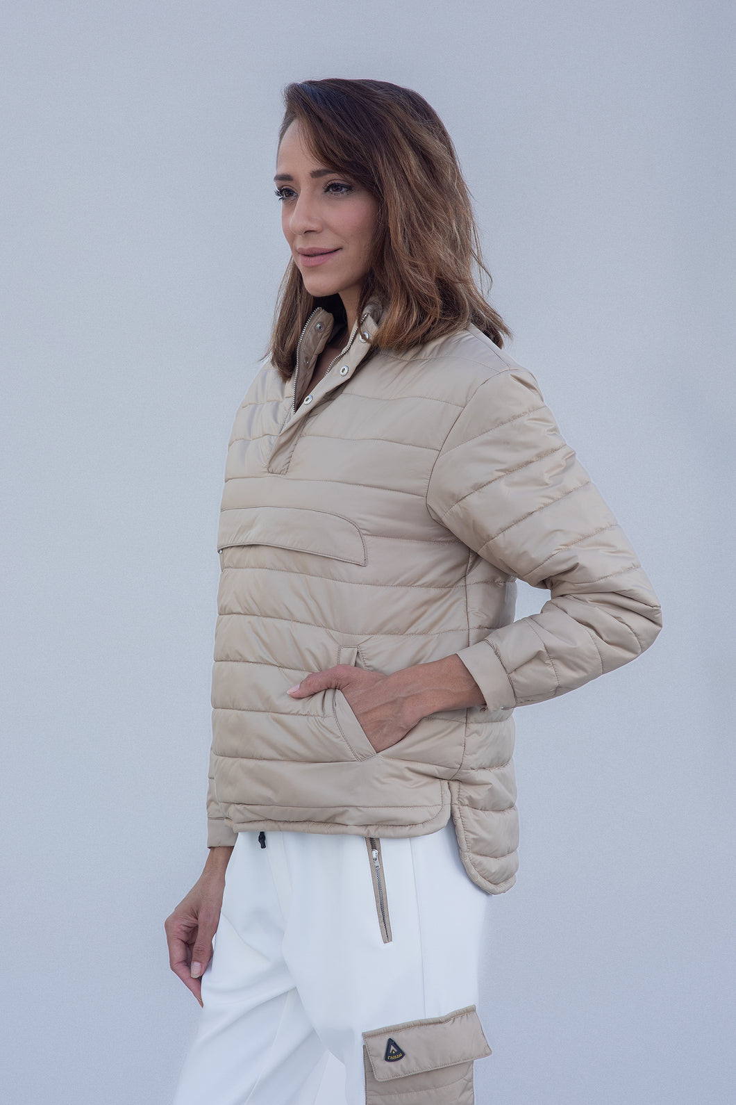 Women Nylon Polo Jacket