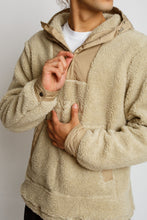Load image into Gallery viewer, Fluffy Hoodie Polo Jacket
